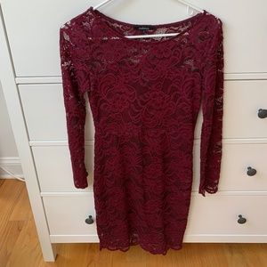 Long sleeve lace dress